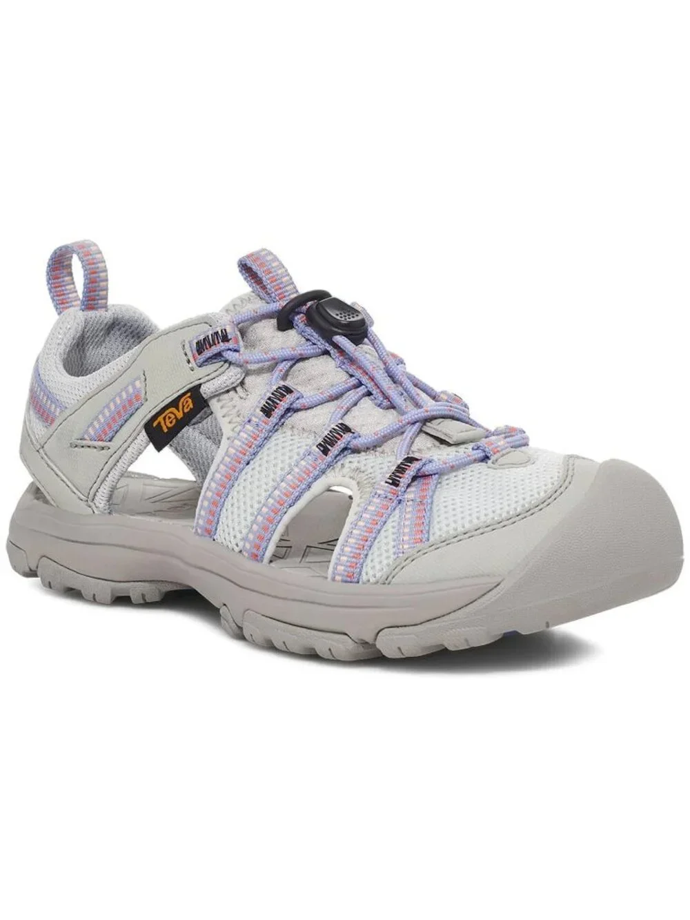 NIB Teva Kids Manatee Sandals - Size 2 Youth - Gray Purple - Outdoor Water Shoes